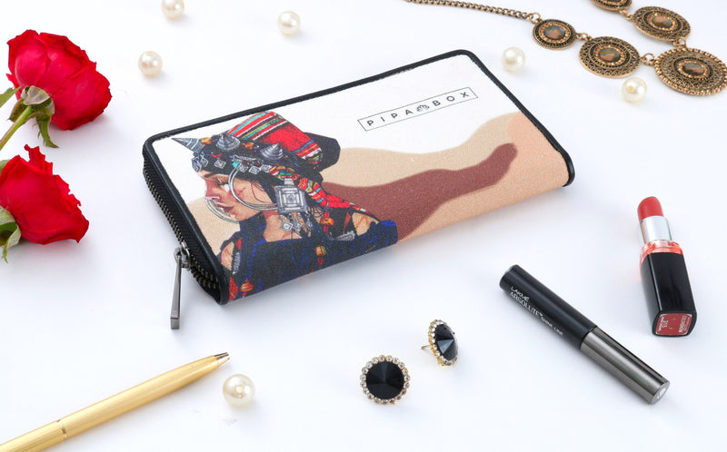 Bohemian Soul - Canvas & Leather Ladies Wallet