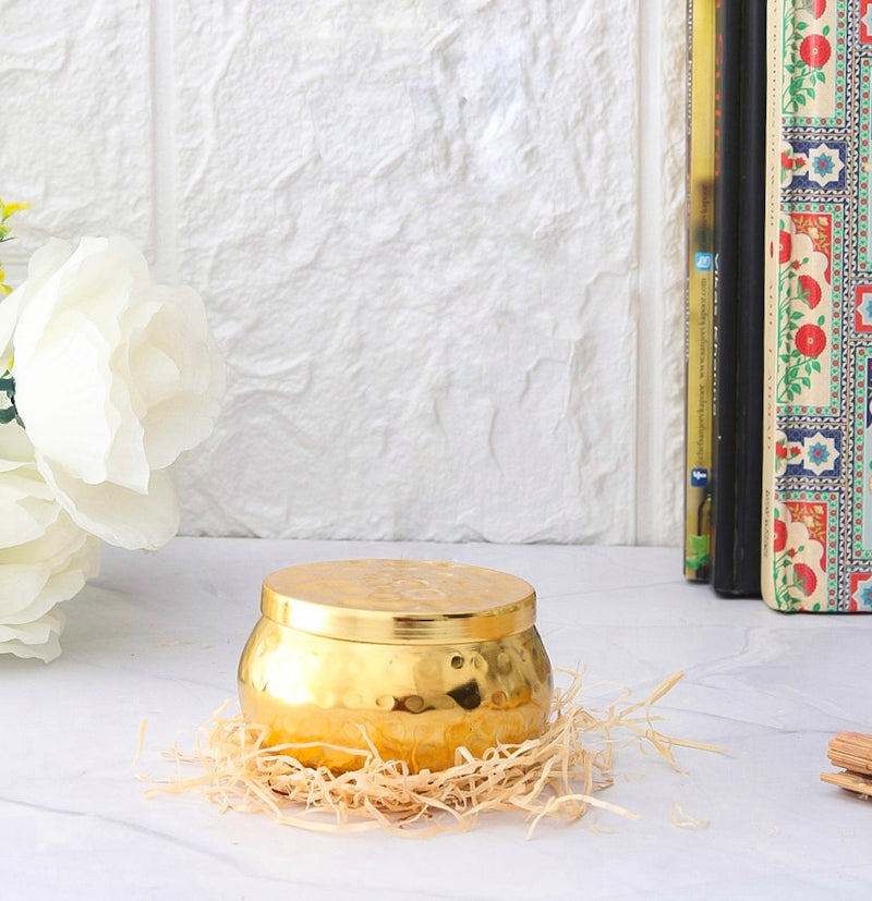 Karina - Soy Wax Brass Container Candle
