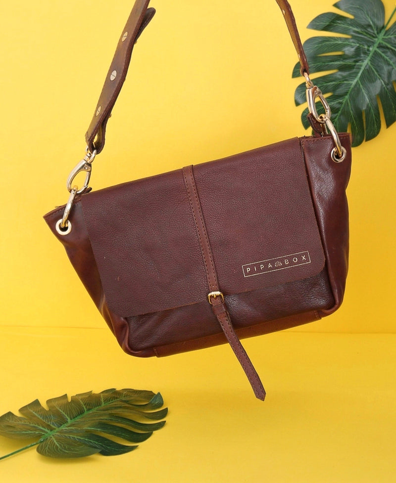 Classic Vibes  -  Leather Sling Bag