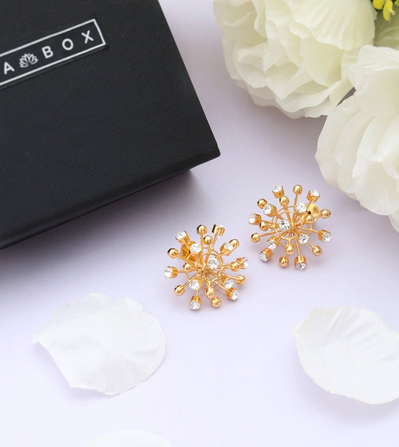 Cleopatra Studs Earrings - Floral