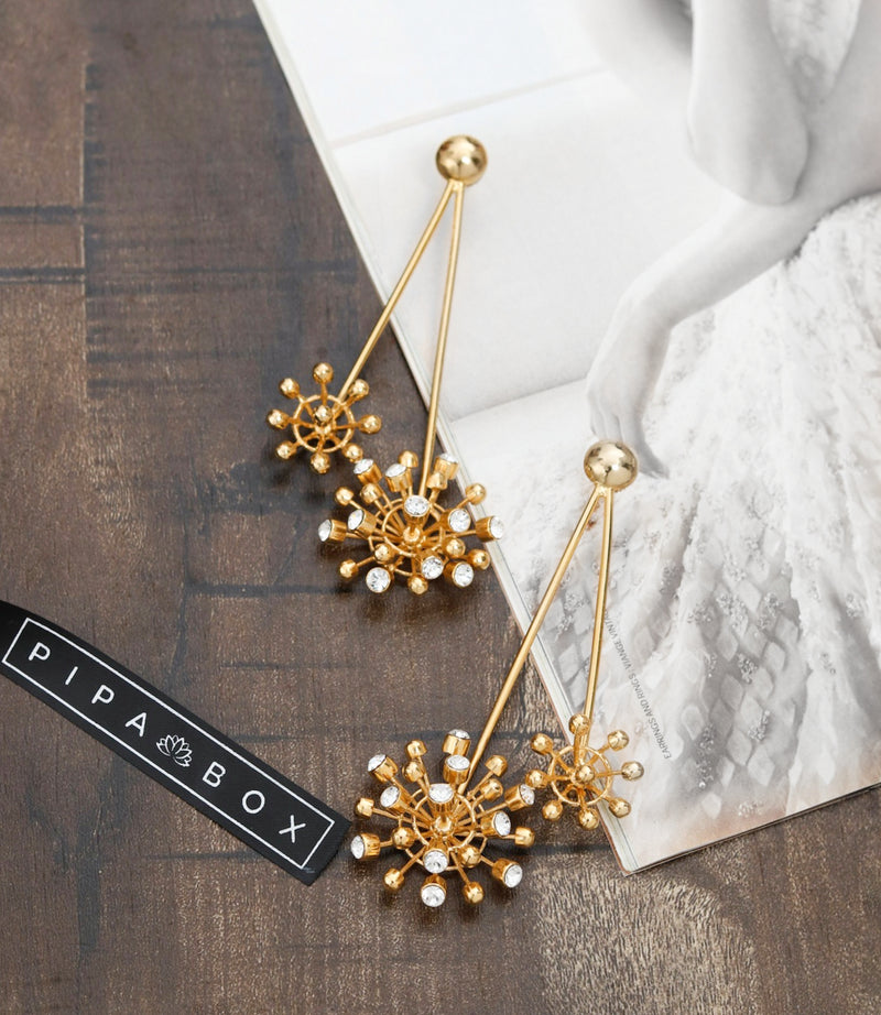 Empress Statement Earrings - Floral