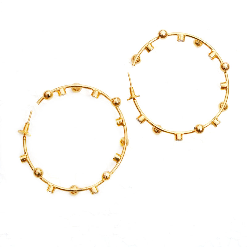 Floral Cluster Hoops  - Floral