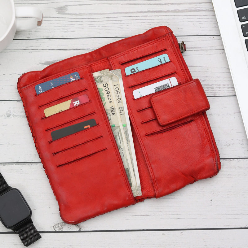 Vintage Vibes - Genuine Leather Ladies Wallet