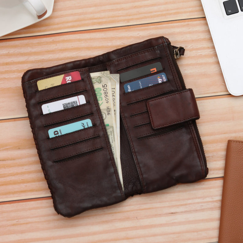 Vintage Vibes - Genuine Leather Ladies Wallet