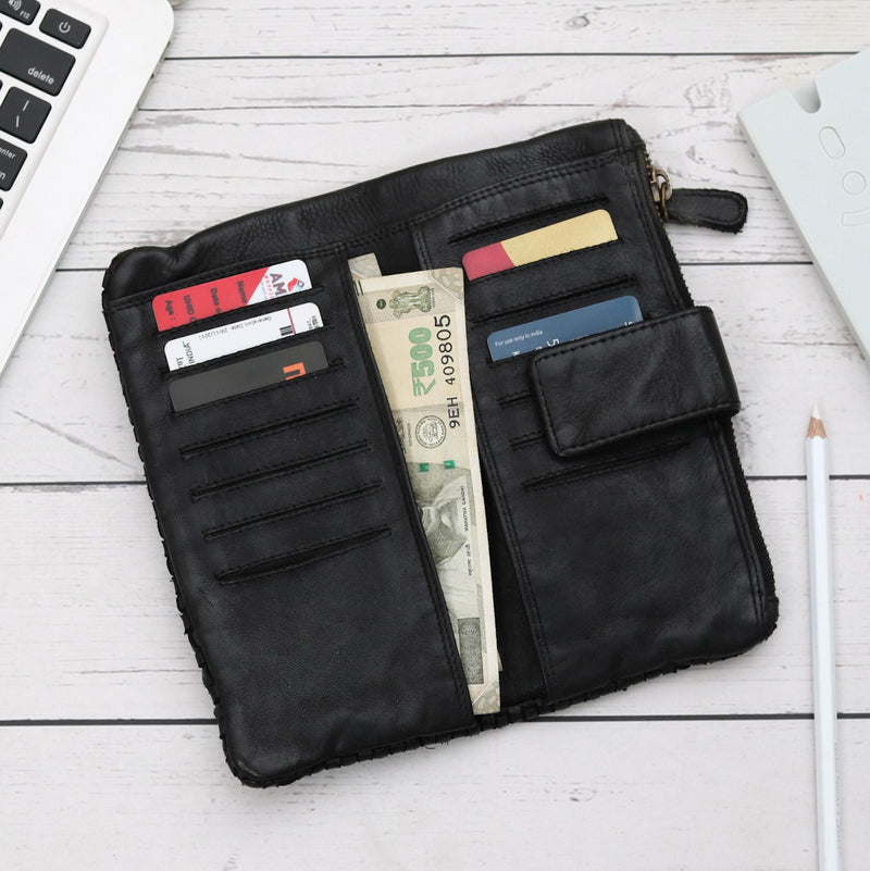 Vintage Vibes - Genuine Leather Ladies Wallet