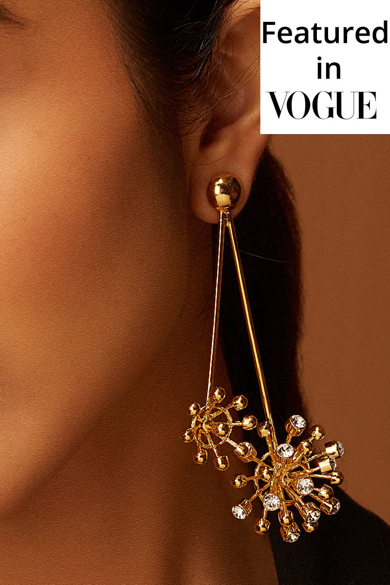 Empress Statement Earrings - Floral