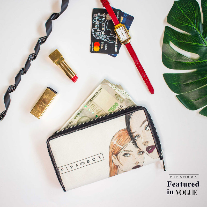Irene - Canvas & Leather Ladies Wallet