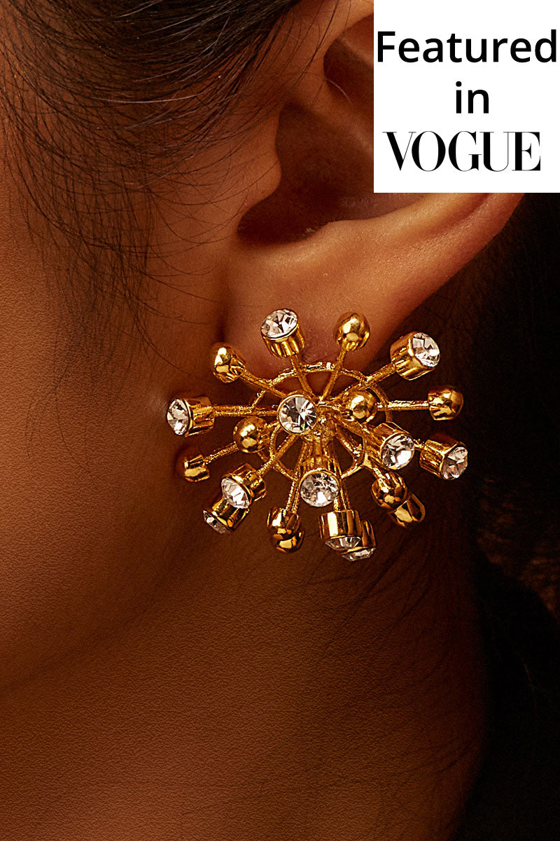 Cleopatra Studs Earrings - Floral