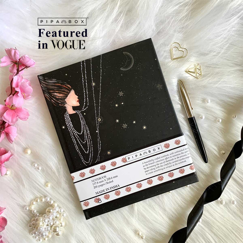 Inspirational Notebook - Freya (Hand painted)