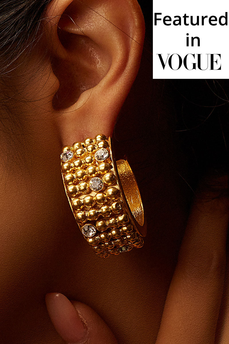 Diana Scallop Earrings - Floral