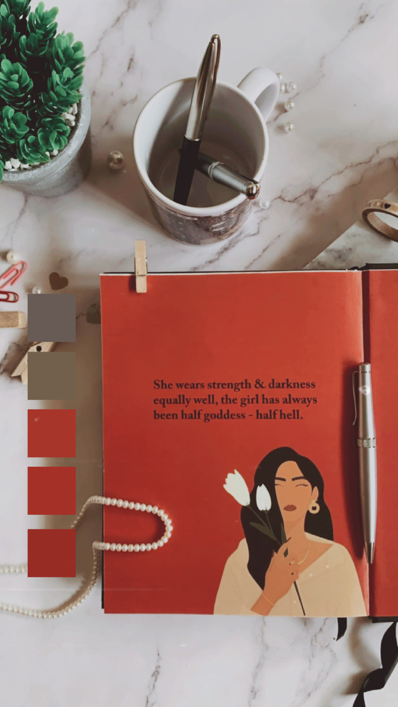 Inspirational Notebook - Shades of a woman