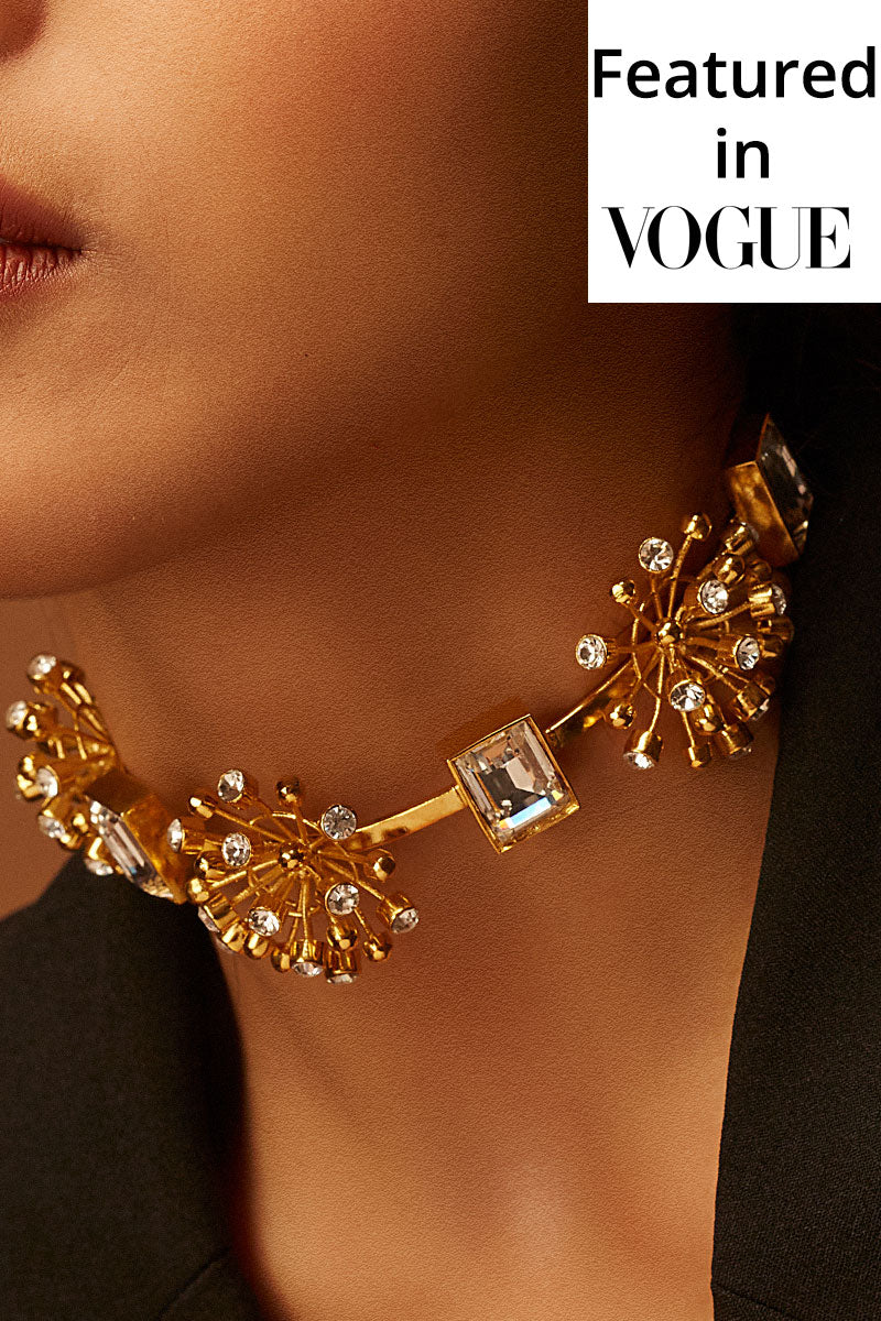 Floral Myriad Choker Necklace - Floral