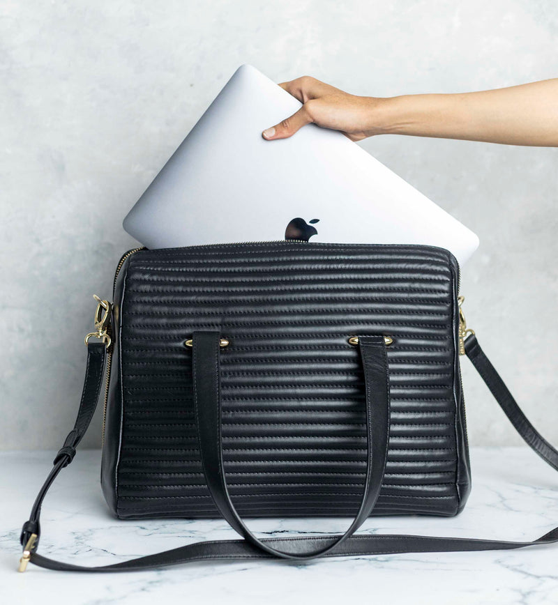 Angela - Genuine Leather Laptop Bag
