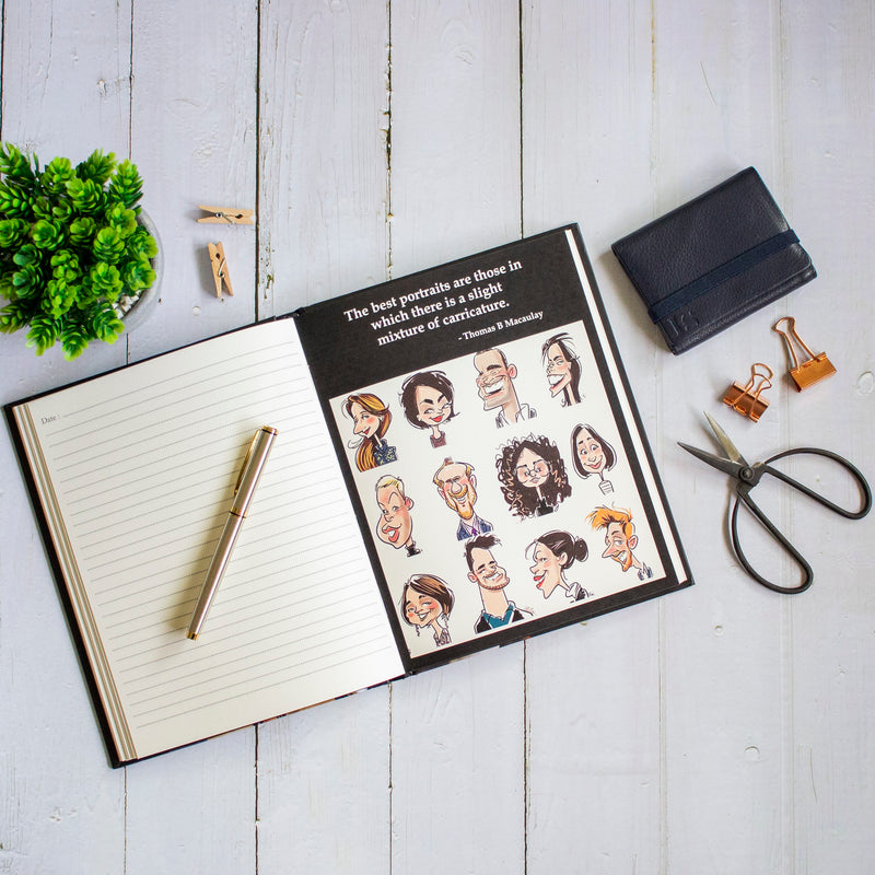 Tribute to Caricature - Hardbound Notebook