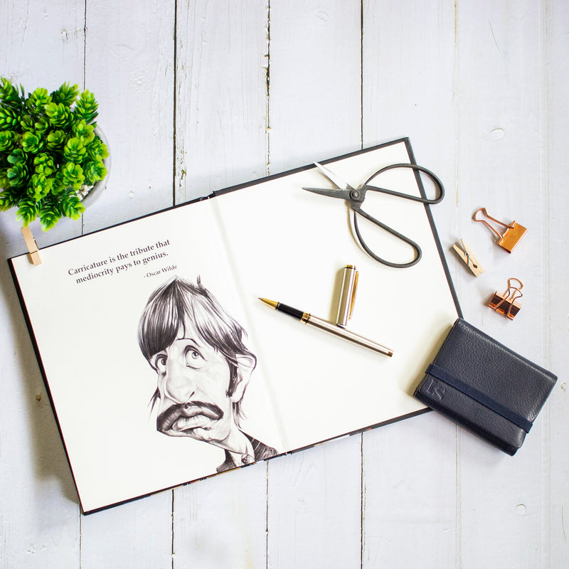 Tribute to Caricature - Hardbound Notebook