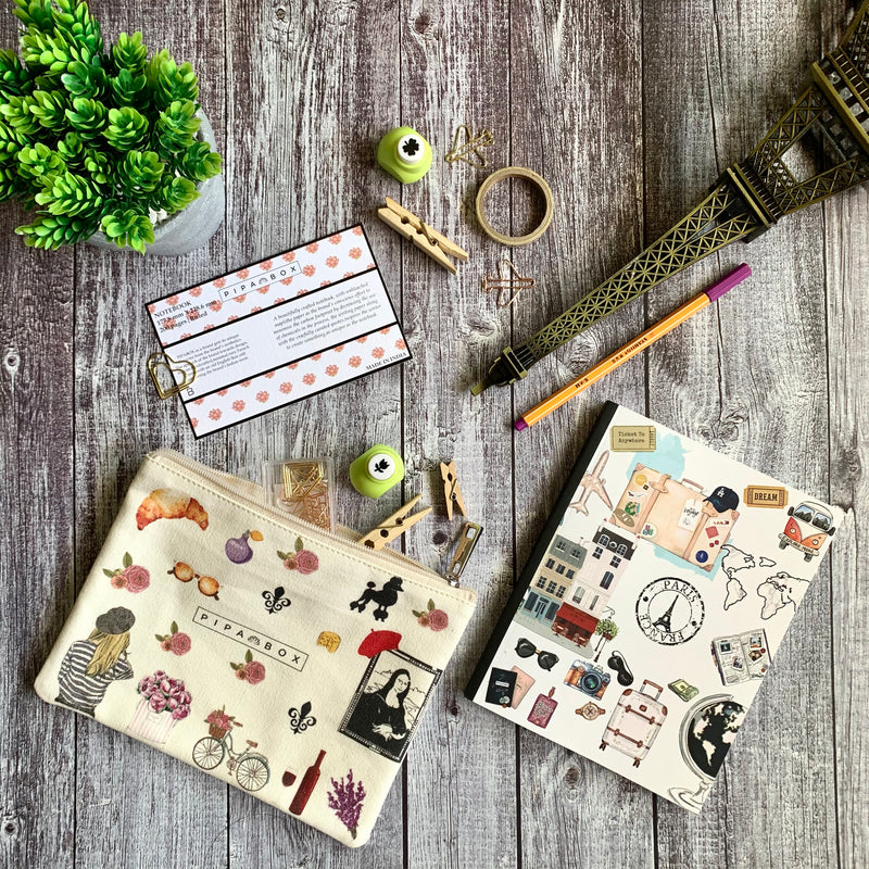 La Vien Rose - Multipurpose Canvas Pouch