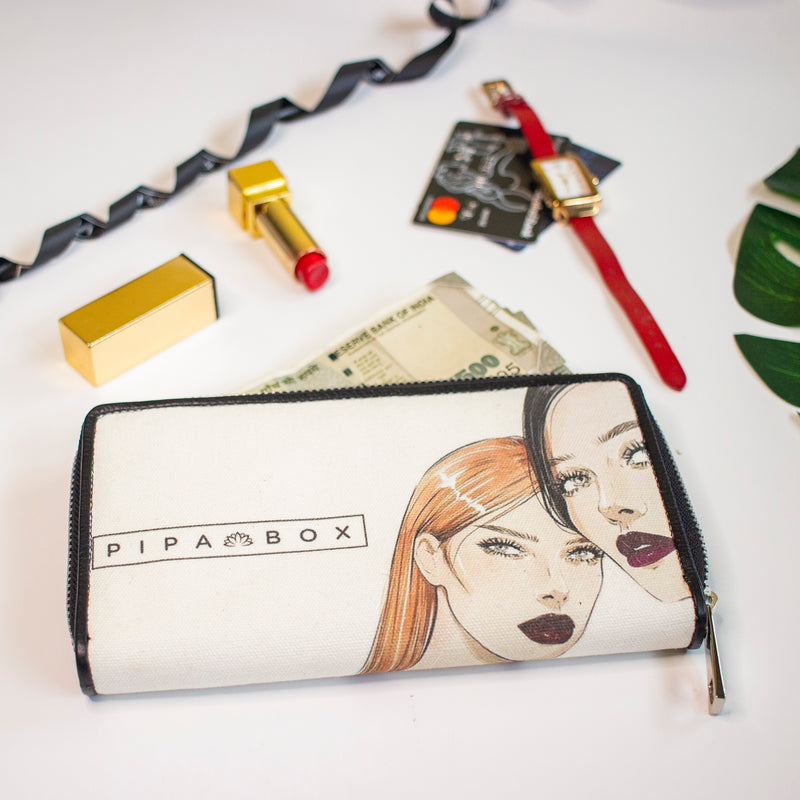 Irene - Canvas & Leather Ladies Wallet