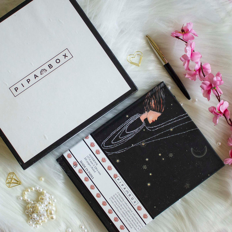 Inspirational Notebook - Freya (Hand painted)