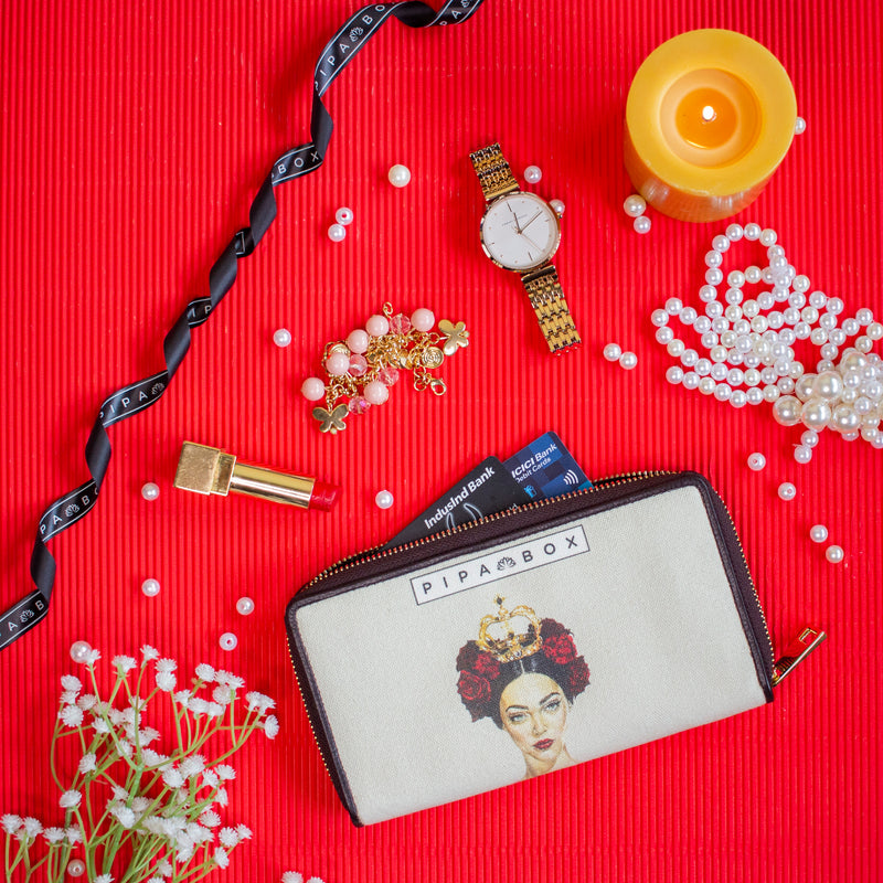 You Should See Me In The Crown -Canvas & Leather Ladies Wallet