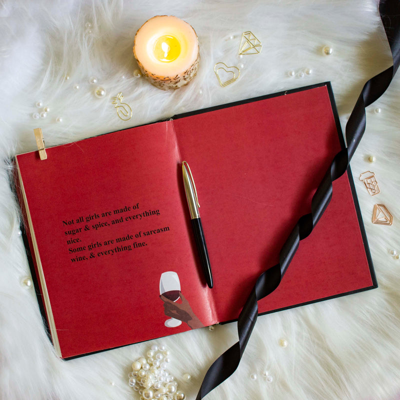 Inspirational Notebook - Freya (Hand painted)
