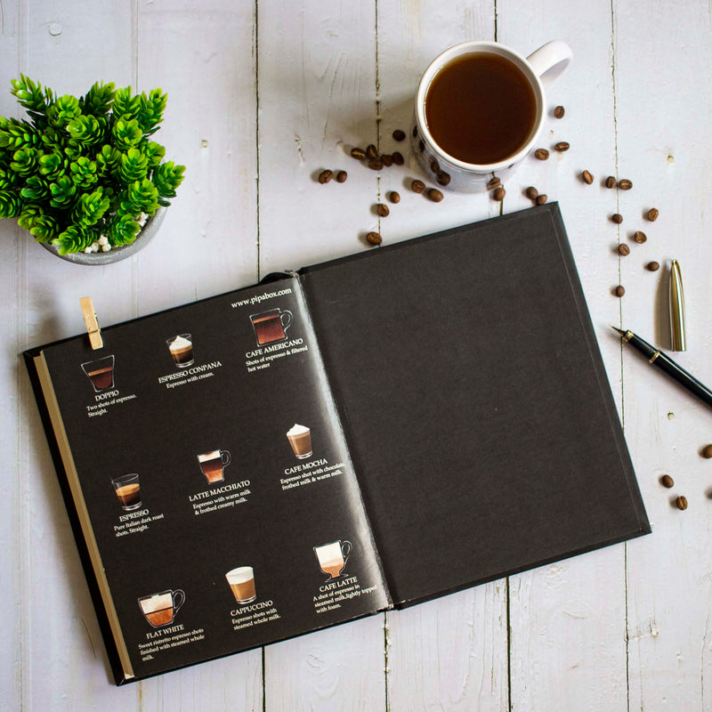 Caffeinated Musings - Inspirational Hardbound Notebook
