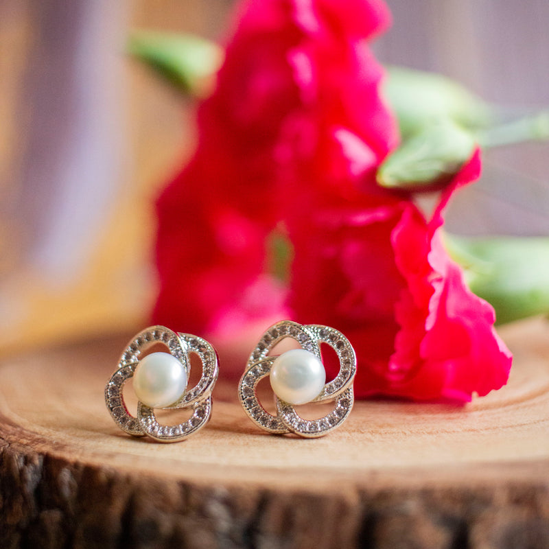 Marigold - 100% Fresh Water Pearl Studs