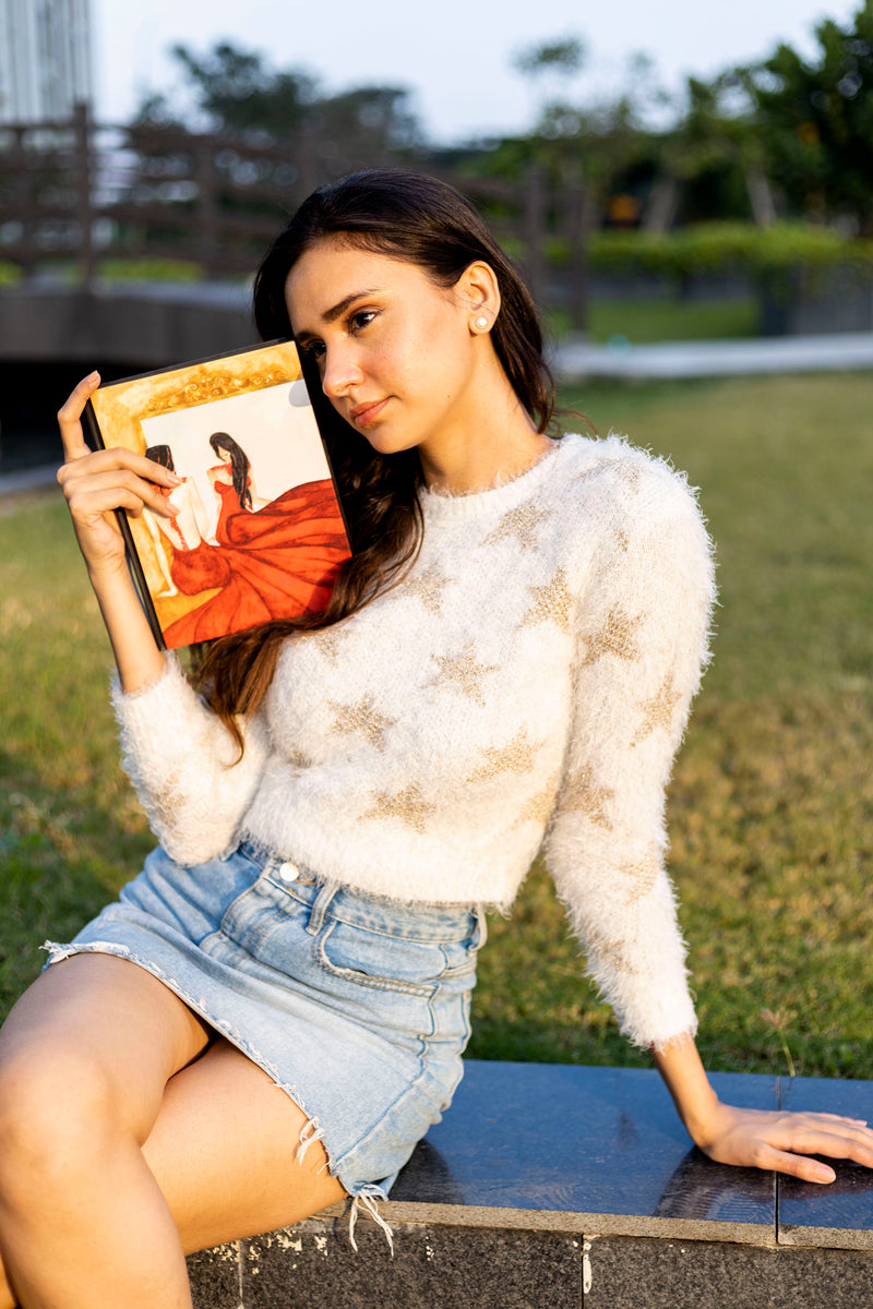Lady in Red - Inspirational Hardbound Notebook