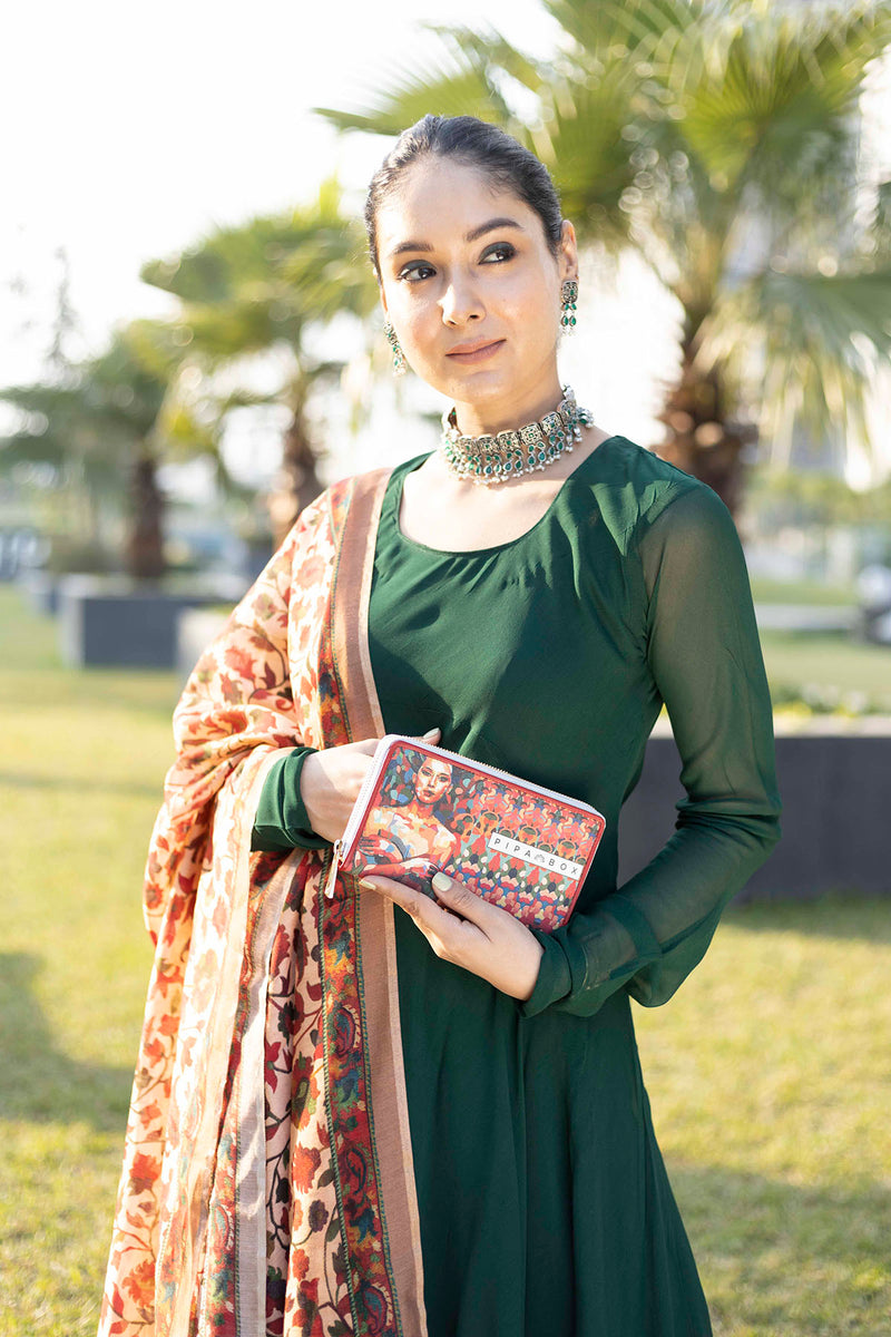 Zhan-Canvas & Leather Ladies Wallet