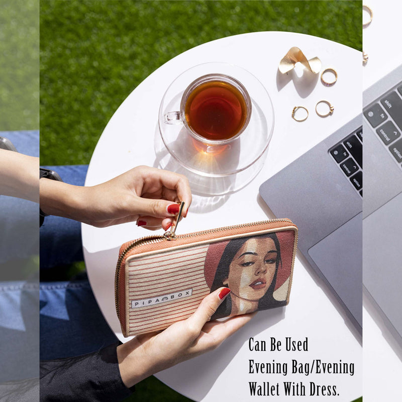 ROSY- Canvas & Leather Ladies Wallet
