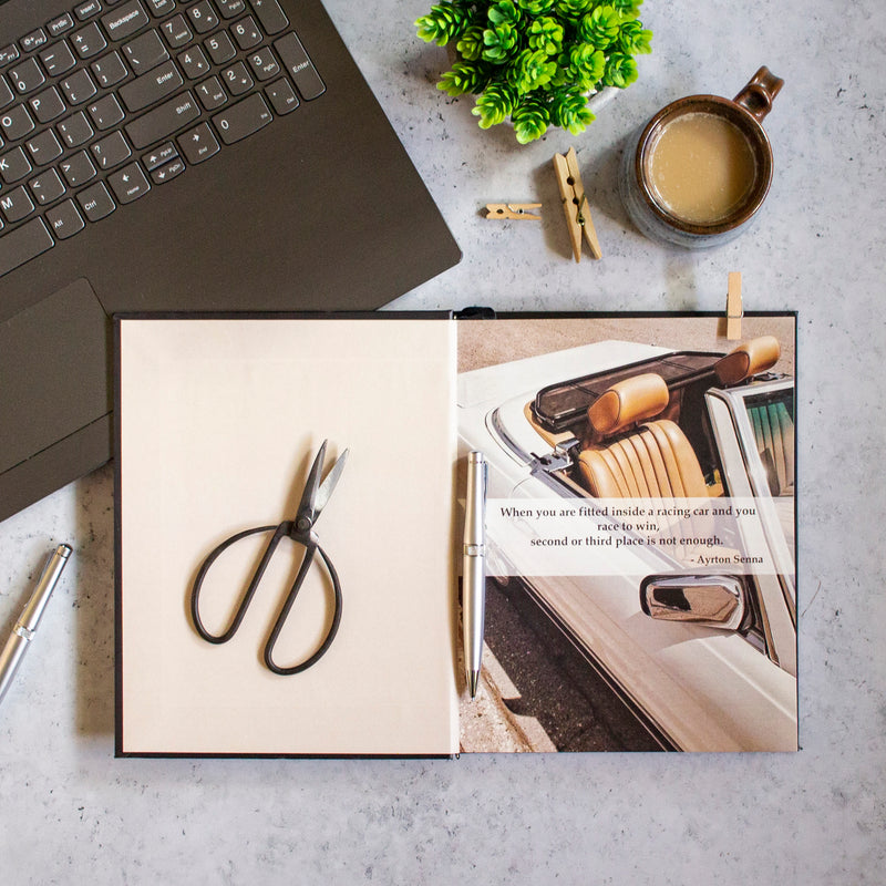 Vintage Car - Hardbound Notebook