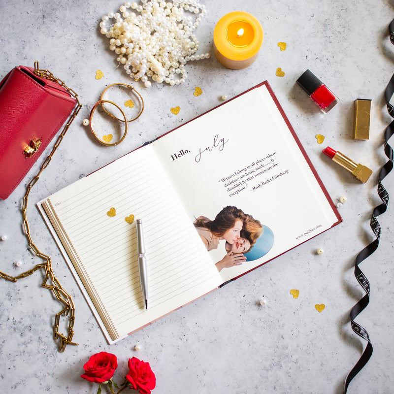 Hand-painted good vibes Journal more than 40 printed page - Hard Bound Notebook