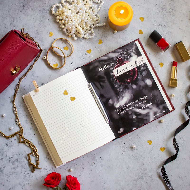 Hand-painted good vibes Journal more than 40 printed page - Hard Bound Notebook