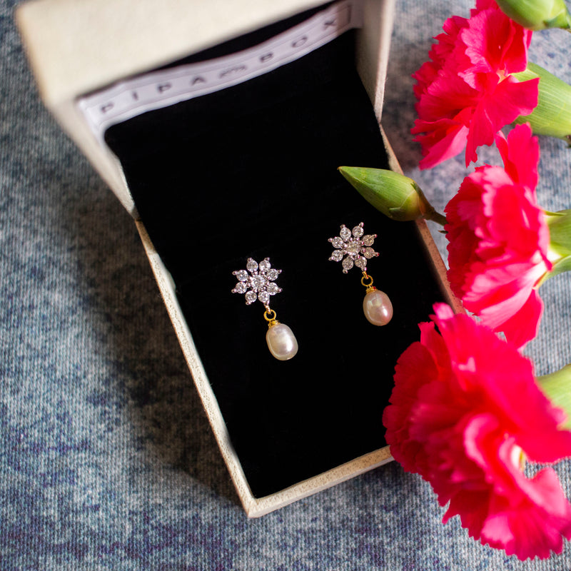 100% Fresh Water Pearl Earring - Estaa
