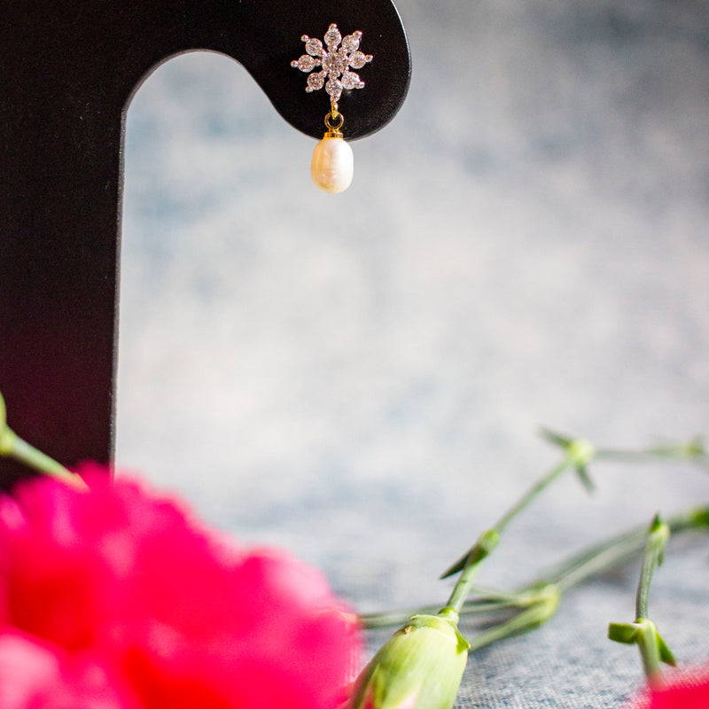 100% Fresh Water Pearl Earring - Estaa