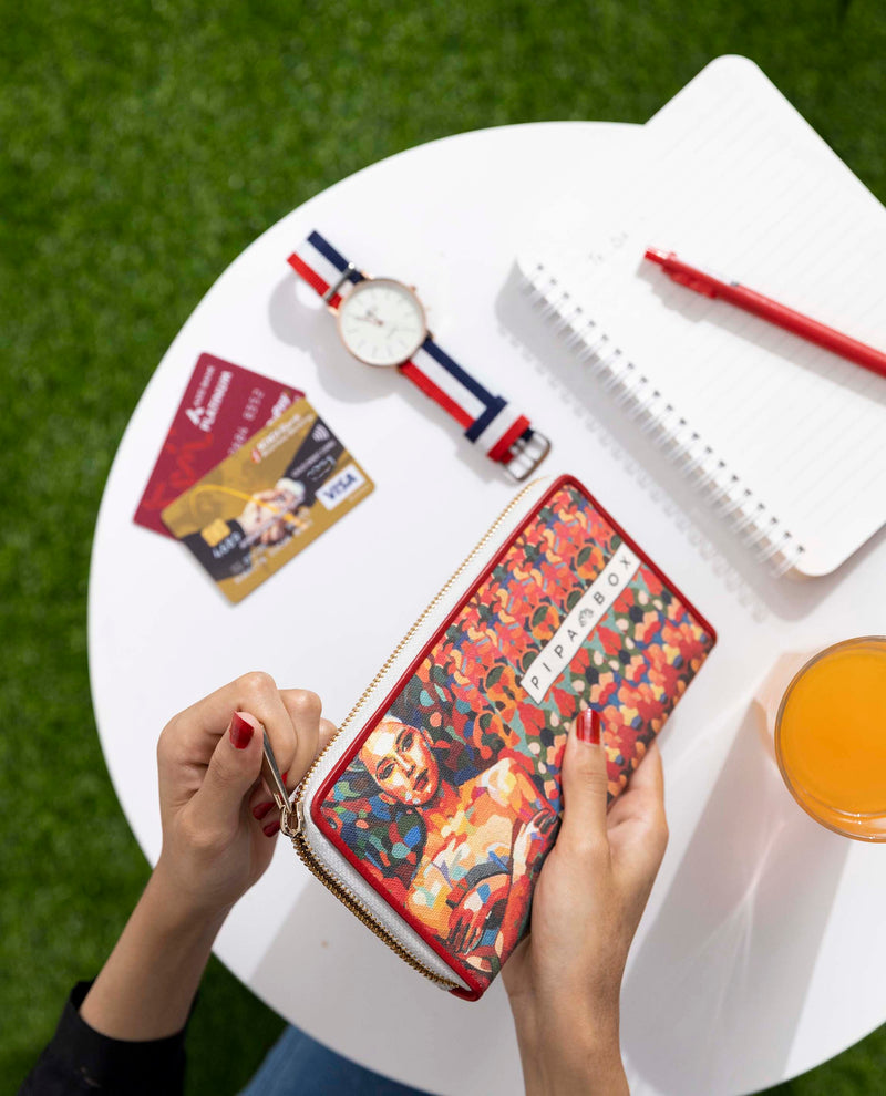 Zhan-Canvas & Leather Ladies Wallet
