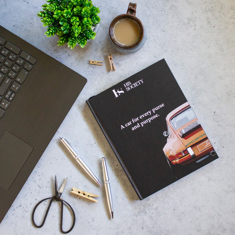 Vintage Car - Hardbound Notebook