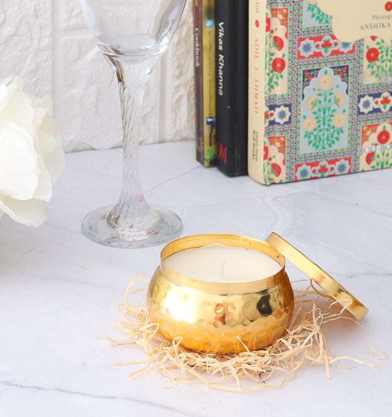 Karina - Soy Wax Brass Container Candle