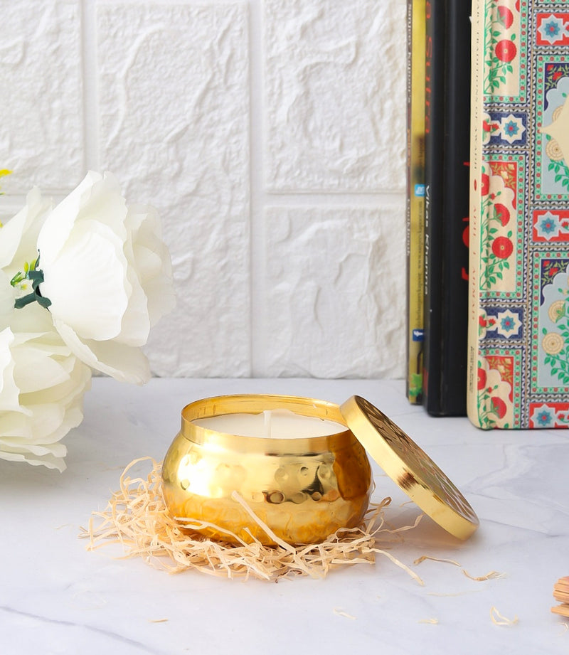 Karina - Soy Wax Brass Container Candle