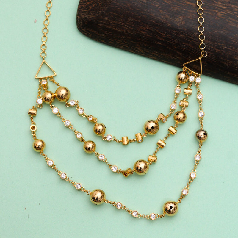 Camellia Clustered Layered Necklace -