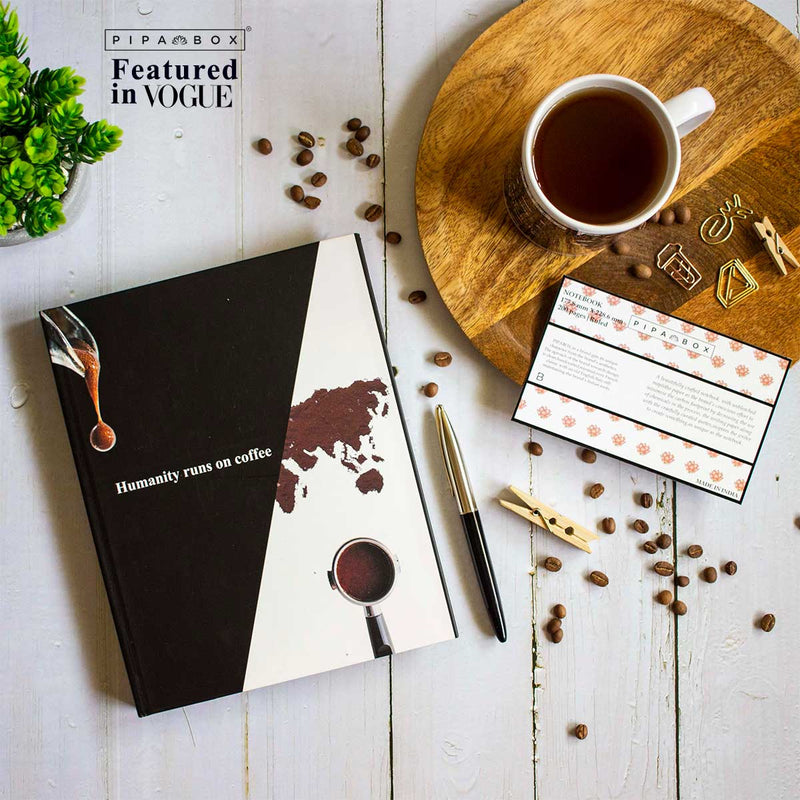 Caffeinated Musings - Inspirational Hardbound Notebook