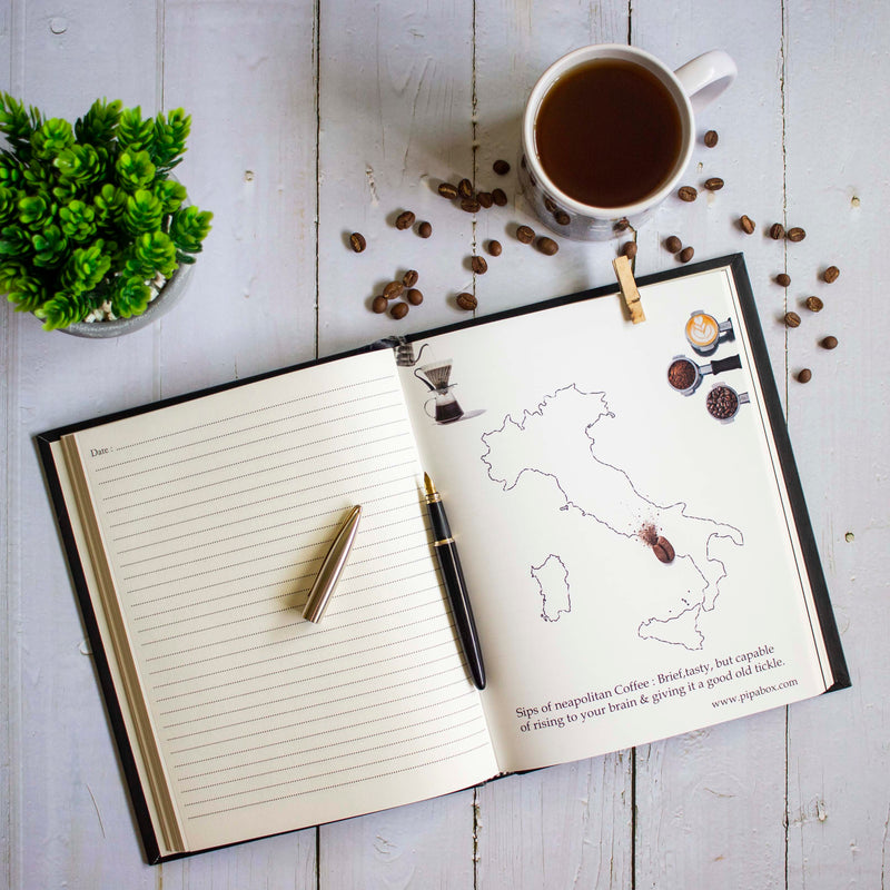 Caffeinated Musings - Hardbound Notebook