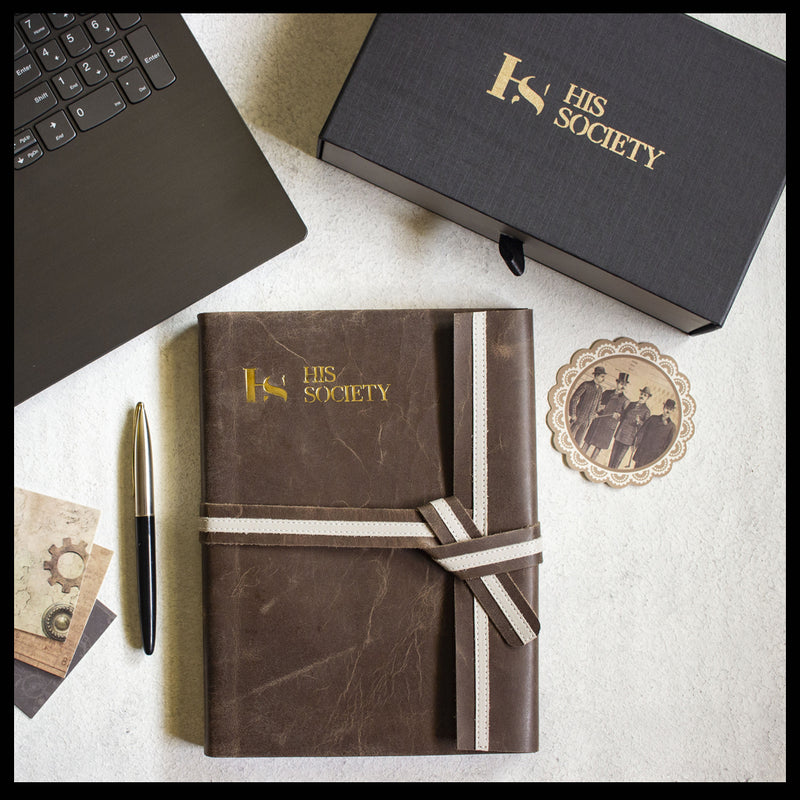 Chocolate - Memoir leather bound journal